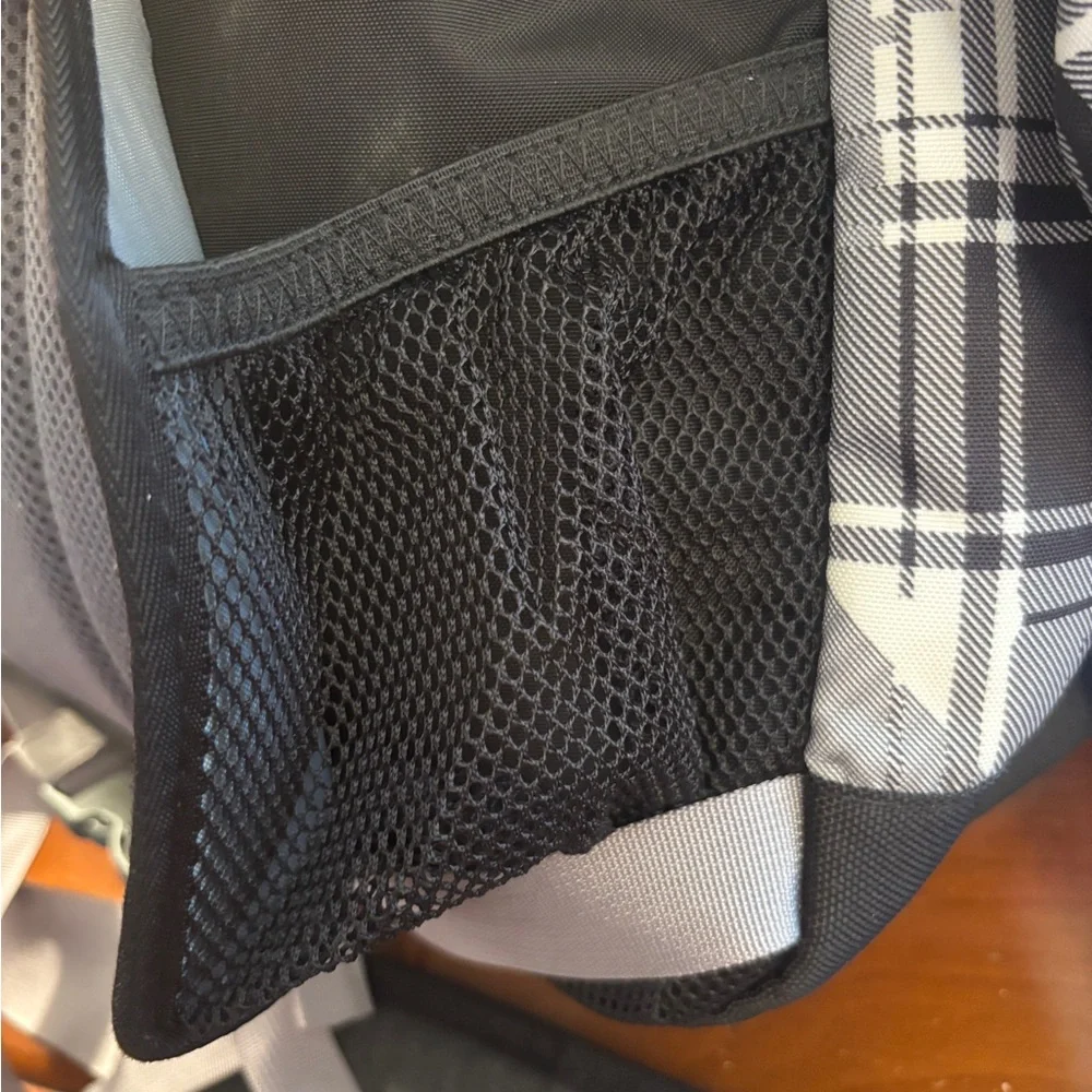 Y2K L.L.Bean Plaid Nylon Messenger Bag Commuter Crossbody